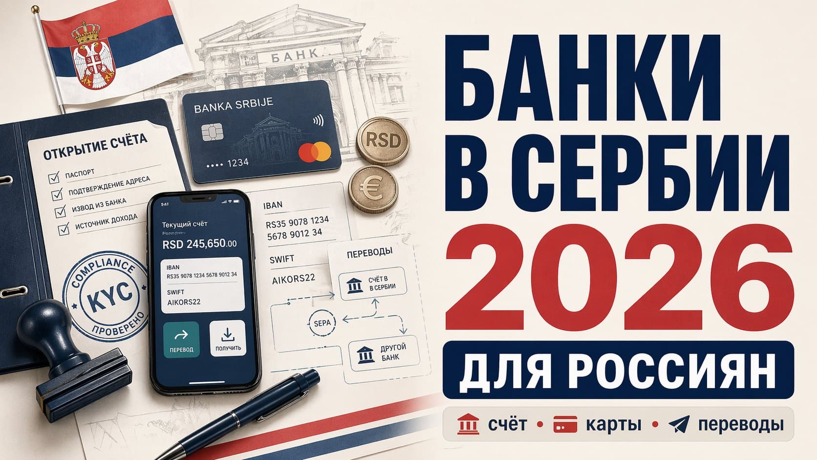 Банки в Сербии для россиян 2026