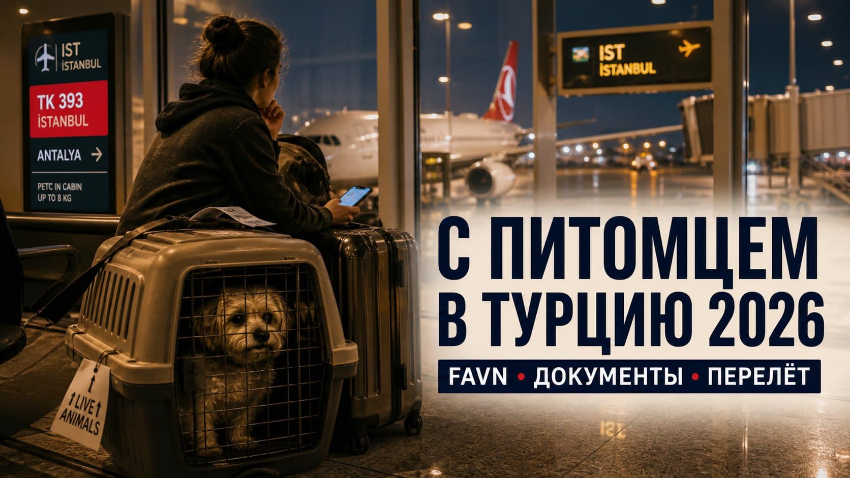 Переезд в Турцию с питомцем 2026: документы и FAVN