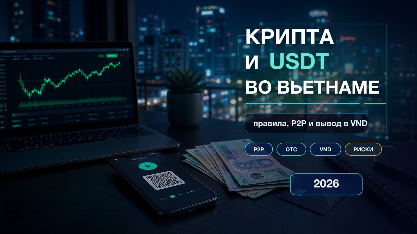 Криптовалюта и USDT во Вьетнаме в 2026: как менять на донги